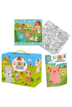 Set La Granja – Libro de Juegos y Rompecabezas x 36 piezas de Guadal (3067) - comprar online