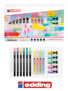 Set Pastel x 15 piezas - EDDING - 7796568961459