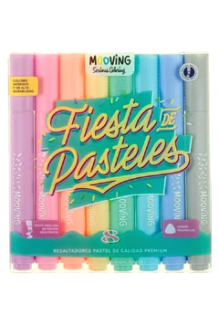 Resaltadores Fiesta de Pasteles x 8 Coloring - MOOVING (019219)