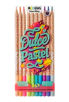 Lapices de colores DULCE PASTEL x 10 Coloring - MOOVING - 7798302936990