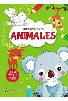 Libro Colorear Animales - Supercolores - GUADAL - 3040