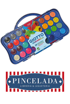 Acuarelas x 36 colores, mas 2 pinceles - GIOTTO - 8000825353734 - tienda online