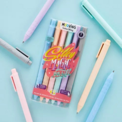 Boligrafos Roller Silky Magic Pastel x 6 Coloring - MOOVING - 7799133001802 en internet