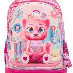 Mochila con Carro 18" LEOPARDA 3D - FILGO - 7798434162342