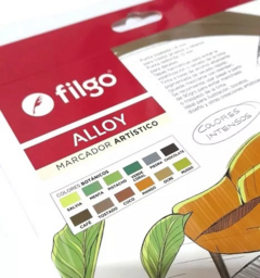 Marcadores Artisticos ALLOY Tonos BOTANICOS x 12 de Filgo (36330) - tienda online