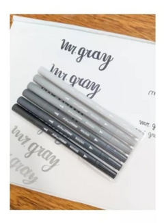 Marcadores Mr. Gray Lettering x 6 Coloring - MOOVING - 7798356616428 - tienda online