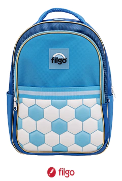 Mochila Espalda 18" DINO FUTBOL CELESTE STARPACK - FILGO - 7798434162243 - comprar online