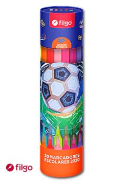 Marcadores x 20 Pinto 2220 Fantasy Futbol Azul - FILGO - 7798100969367