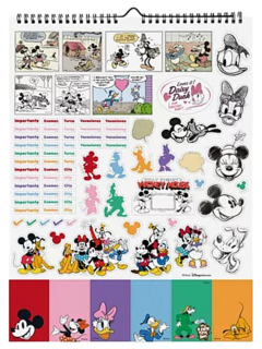 Calendario Mickey y sus amigos 2025 - MENSUAL - Mooving - (026892) - tienda online