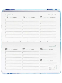 Agenda Pocket Spring 2025 - SEMANAL - 17 x 9,2 - Mooving - (010365) - Libreria Pincelada