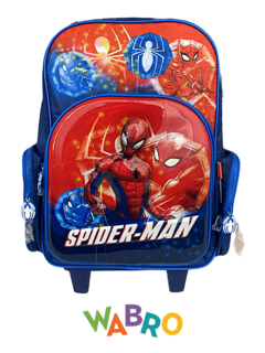 Mochila con carro 16" Hombre araña de Wabro