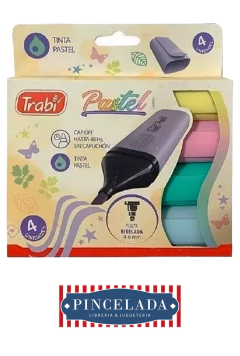 Resaltadores Pastel x 4 - TRABI - 6936316133689