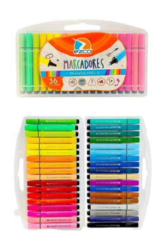 Marcadores Triangulares x 36 colores - EZCO - 6939585808838