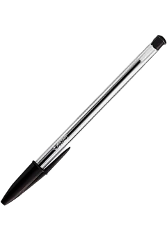 Bolígrafo Negro BIC Trazo Medio Cristal (000509) - comprar online