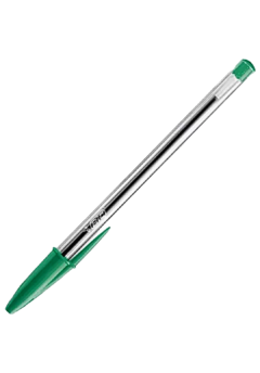 Bolígrafo Verde BIC Trazo Medio Cristal (000509) - comprar online