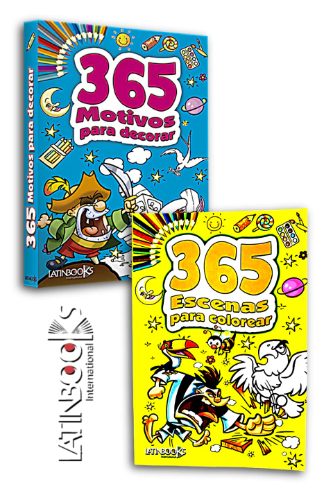 Libro 365 Escenas para Colorear - Colección 365 Motivos - LATINBOOKS - 1637* - comprar online