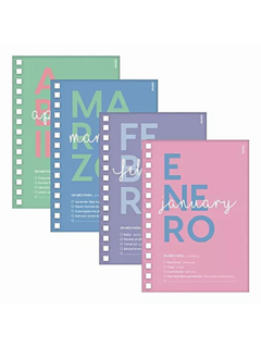 Agenda Matelasse 2025 - DIA x HOJA - 15 x 21 - Mooving - (026921) - Libreria Pincelada