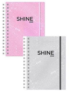 Agenda Shine 2025 - DIA x HOJA - 10 x 15 - Onix - (550070)