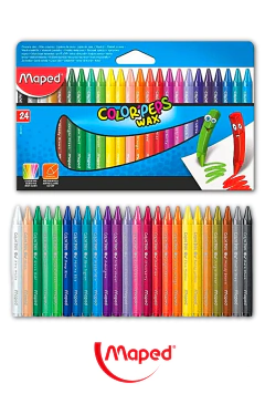 Crayones Color Peps WAX x 24 - MAPED - 3154148610137 - comprar online