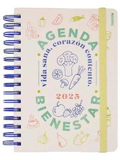 Agenda Bienestar 2025 - DIA x HOJA - 15 x 21 - Mooving - (021876)