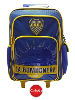 Mochila con CARRO 18" BOCA JUNIORS - CRESKO - 092626549193