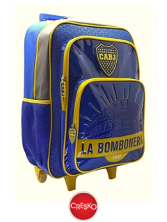 Mochila con CARRO 18" BOCA JUNIORS - CRESKO - 092626549193 - Libreria Pincelada