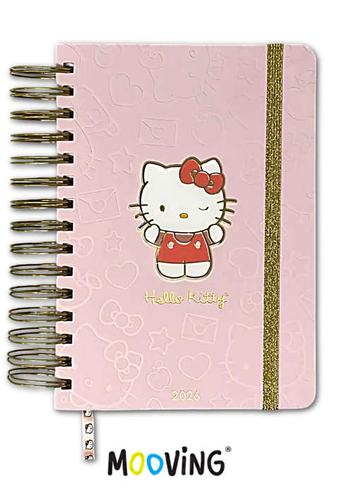 Agenda HELLO KITTY 2026 - DIA x HOJA- 14 x 20 - MOOVING - 7799133028755 - comprar online