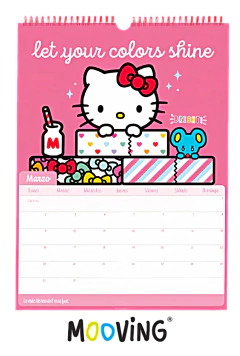 Calendario 2026 HELLO KITTY - MOOVING - 7799133028793 - tienda online