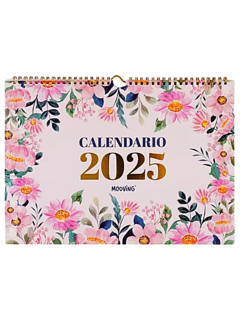 Calendario Floral 2025 - MENSUAL - Mooving - (026891)