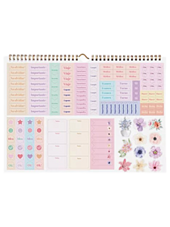 Calendario Floral 2025 - MENSUAL - Mooving - (026891) - Libreria Pincelada