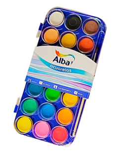 Acuarelas x 21 colores de ALBA (109440)