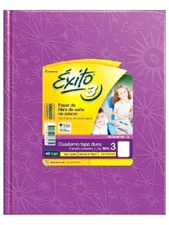Cuaderno N°3 x 100 HS Rayadas de Exito (011613) - comprar online