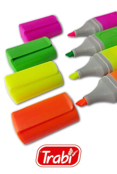 Resaltadores FLUO x 4 - TRABI - 7790578057751 - comprar online