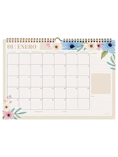 Calendario Floral 2025 - MENSUAL - Mooving - (026891) - comprar online
