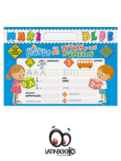 Libro Maxi Block El Mundo de las letras y los números - LATINBOOKS - 2497* - comprar online