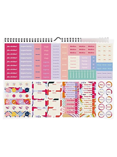 Calendario Hype 2025 - MENSUAL - Mooving - (026891) - Libreria Pincelada