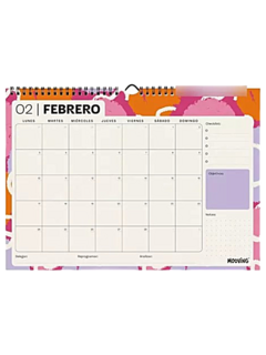 Calendario Hype 2025 - MENSUAL - Mooving - (026891) en internet