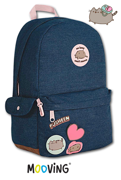 Mochila Espalda 18" PUSHEEN JEAN - MOOVING - 7799133031250 - comprar online