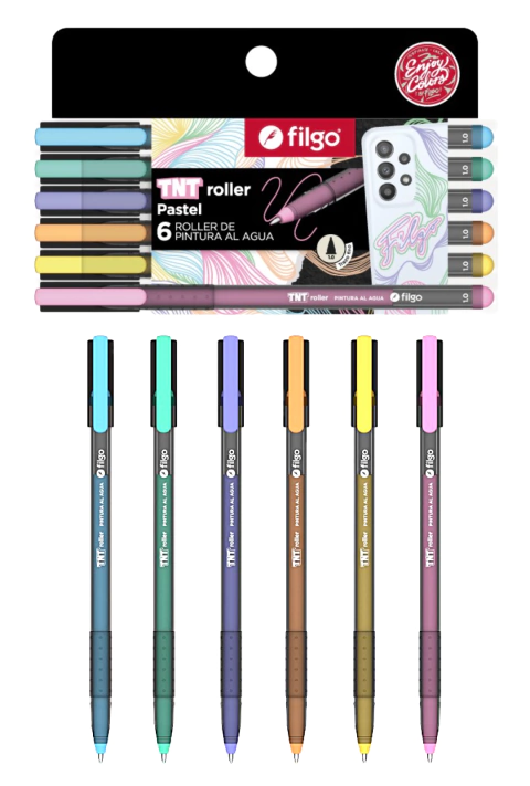TNT Roller Pastel Pintura al Agua x 6 - FILGO - 7798434160751* - comprar online