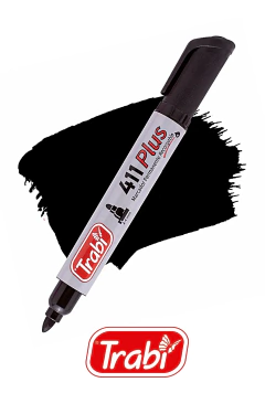 Marcador PERMANENTE TRABI 411 Punta redonda - TRABI - 7790578665314 - comprar online