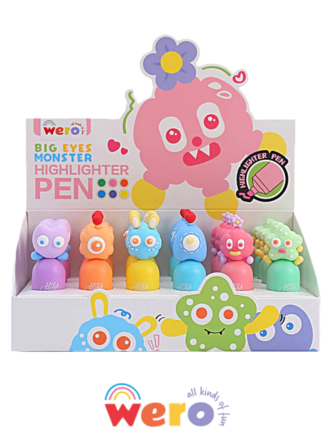 Resaltadores MINI MONSTER BIG EYES - WE4034 - WERO - 7798346408675 - comprar online
