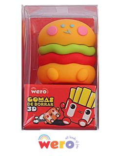 Goma de Borrar COMIDAS RAPIDAS - WE4024 - WERO - 7798346408576 - tienda online