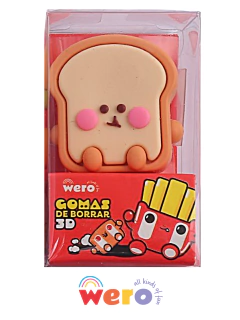 Goma de Borrar COMIDAS RAPIDAS - WE4024 - WERO - 7798346408576 - Libreria Pincelada