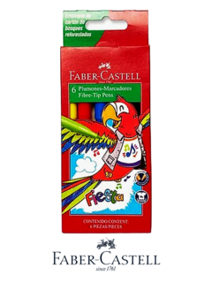 Marcadores Fiesta x 6 - FABER CASTELL - 7754111022170