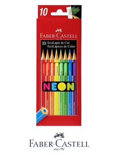 Lapices de Colores Neon x 10 - FABER CASTELL - 7891360674580