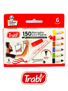 Marcadores para Pizarra T150 x 6 - TRABI - 7790578495997
