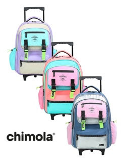 Mochila con Carro 18" Colorblock - CHIMOLA - 7798218140252