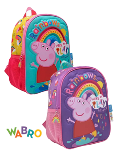 Mochila Espalda Jardin 12" PEPPA PIG - WABRO - 7790752554120