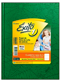 Cuaderno N°1 x 100 HS Rayadas de Exito (007192) - comprar online
