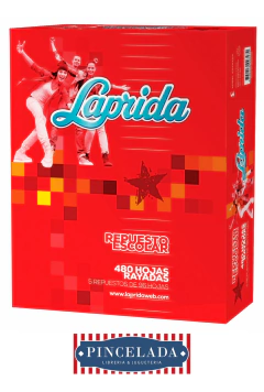 Repuesto Escolar Nº3 LAPRIDA x 480 hojas RAYADAS - 7792216003472
